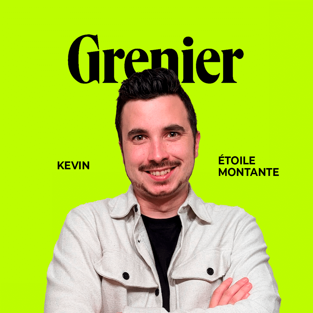 Kevin Daunais, technicien en assurance qualité à la R&D chez Crakmedia et étoile montant Grenier aux nouvelles