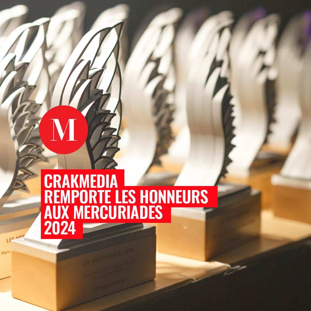 Crakmedia remporte les honneurs aux Mercuriades 2024